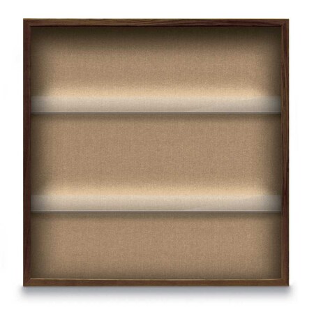 United Visual Products Outdoor Enclosed Combo Board, 48"x36", White Frame/Burgundy & Amethyst UVCB4836ODW-BURGUN-AMETHY